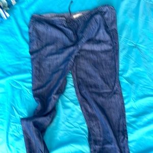 Chambray Denim Joggers